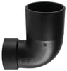 Charlotte Pipe 3 in. Spigot X 4 in. D Hub ABS 90 Degree Elbow