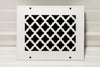 Steelcrest Designer 8 X 6 Wall /Ceiling White Supply Vent Cover, With Air-Volume Damper & Face Mounting Screw Holes