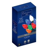 Celebrations LED C9 Multicolored 25 ct String Christmas Lights 16 ft.