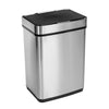 Honey-Can-Do 13.2 gal Silver Stainless Steel Touchless Sensor Automatic Touchless Trash Can