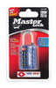 Master Lock 1-5/32 in. H X 5/8 in. W X 1-3/16 in. L Steel 4-Dial Combination Luggage Lock