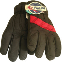 Max Force Winter Assorted Polyester Ski Black Gloves (Pack of 24)