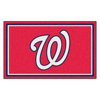 MLB - Washington Nationals 4ft. x 6ft. Plush Area Rug