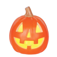 Seasons Yellow LED Prelit Pumpkin Halloween Decor