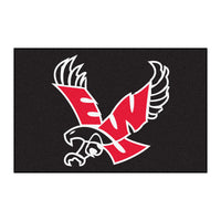 Eastern Washington University Black  Rug - 19in. X 30in.