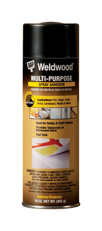 DAP Weldwood Clear Rubber High Strength Contact Cement Spray Adhesive 16 oz.