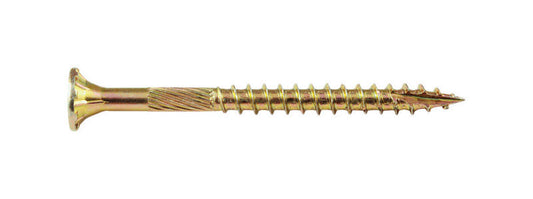 Screw Products No. 8 X 2 in. L Star Yellow Zinc-Plated Wood Screws 5 lb lb 743 pk