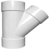 Charlotte Pipe Schedule 40 2 in. Hub X 2 in. D Hub PVC Wye 1 pk