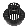 NDS  4 in. Black  Polyolefin  Round  Atrium Grate