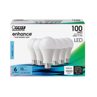 Feit Enhance A21 E26 (Medium) LED Bulb Daylight 100 Watt Equivalence 6 pk