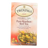 Twining's Tea Herbal Tea - Pure Rooibos Red - Case of 6 - 20 Bags