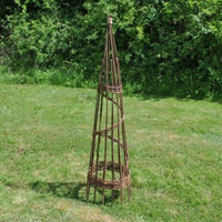 Gardman 58.8 in. H Tan Willow Garden Obelisk