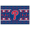 MLB - Philadelphia Phillies Blue Holiday Sweater Rug - 19in. x 30in.