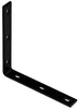 National Hardware 10.25 in. H X 1.5 in. W X 0.25 in. D Black Carbon Steel Inside/Outside Corner Brac