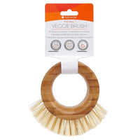 Full Circle The Ring 3.74 in. W Medium Bristle 3.54 in. Bamboo Handle Vegetable Brush