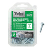 Teks No. 10  x 1 in. L Hex Washer Head Zinc-Plated Steel Sheet Metal Screws 140 pk