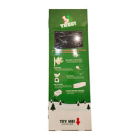 52 in. H Green Holiday Bright Lights 1-2 Tree Display Cardboard