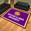 Western Illinois University 8ft. x 10 ft. Plush Area Rug