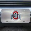 Ohio State University 3D Stainless Steel License Plate