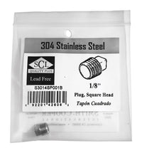 Smith-Cooper 1/8 in. MPT Stainless Steel Square Head Plug