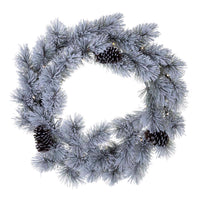 Celebrations Home 30 in. D X 30 ft. L LED Prelit Multicolored Snowy Scotch Pine Wreath (Pack of 4)