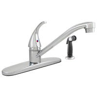 LDR One Handle Chrome Kitchen Faucet Side Sprayer Included