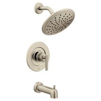 Brushed nickel Posi-Temp(R) tub/shower