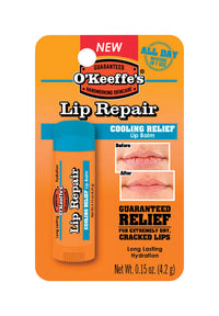 O'Keeffe's Cooling Lip Repair No Scent Lip Balm 0.15 oz. 1 pk (Pack of 6)