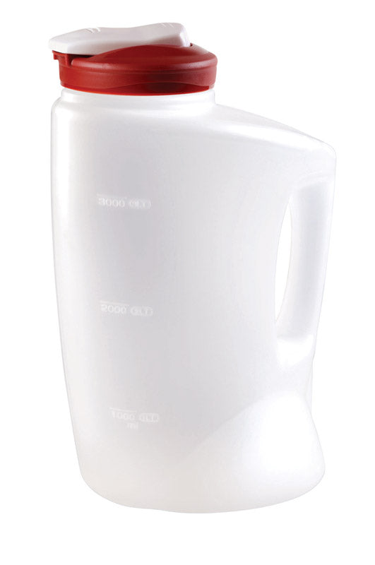 1 Liter Self Service Stackable Pitcher with Lid for Healthcare