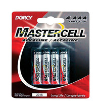 Dorcy Mastercell AAA Alkaline Batteries 4 pk Carded