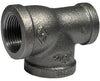 STZ Industries 3/4 in. FIP each X 3/4 in. D FIP 1 in. D FIP Black Malleable Iron Reducing Tee