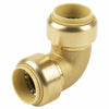 BK Products Proline Push to Connect 1/2 in. PTC X 1/2 in. D PTC Brass 90 Degree Elbow