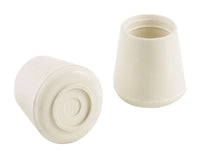 Shepherd Rubber Leg Tip White Round 1 in. W 4 pk (Pack of 6)