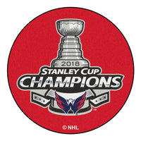 NHL - Washington Capitals 2018 Stanley Cup Champions Hockey Puck Rug - 27in. Diameter