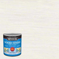 MINWAX Solid Pure White/Tint Base Water-Based Wood Stain 1 qt. (Pack of 4)