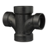 Charlotte Pipe 2 in. Hub X 2 in. D Hub ABS Sanitary Tee