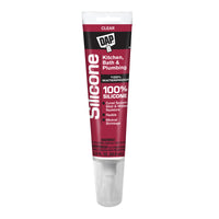 DAP Kitchen, Bath & Plumbing Clear Silicone Waterproof Sealant 2.8 oz.