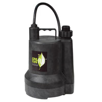 ECO-FLO SUP Series 1/6 HP 1680 gph Thermoplastic Switchless Switch Submersible Utility Pump