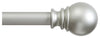 Kenney Satin Silver Silver Layla Curtain Rod 30 in. L X 84 in. L