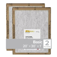 Filtrete 20 in. W X 30 in. H X 1 in. D Synthetic 1 MERV Flat Panel Filter 2 pk (Pack of 24)