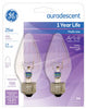 GE 25 watts F15 Decorative Incandescent Bulb E26 (Medium) Bright White 2 pk (Pack of 4)