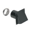 Broan 6.5 in. W Black Wall Cap Vent