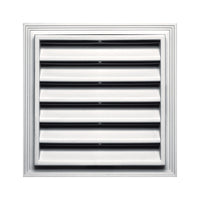 Builders Edge 12 in. W X 12 in. L Wood Grain White Plastic Wall Vent