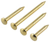 Hillman 1 in. L Bendless Brass-Plated Steel Nail Smooth Shank Oval