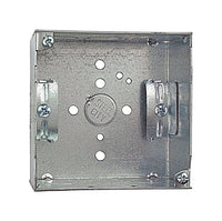 Steel City 21 cu in Square Galvanized Steel Outlet Box Silver