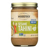 Woodstock Unsalted Sesame Tahini - Case of 12 - 16 OZ