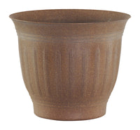 Bloem 16.4 in. H X 19.8 in. D Plastic Flower Pot Dark Earth