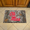 University of Mississippi (Ole Miss) Camo Rubber Scraper Door Mat