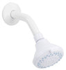 Exquisite White Plastic 3 settings Showerhead 1.8 gpm