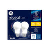 GE Reveal HD+ A19 E26 (Medium) LED Light Bulb Pure Clean Light 100 Watt Equivalence 2 pk